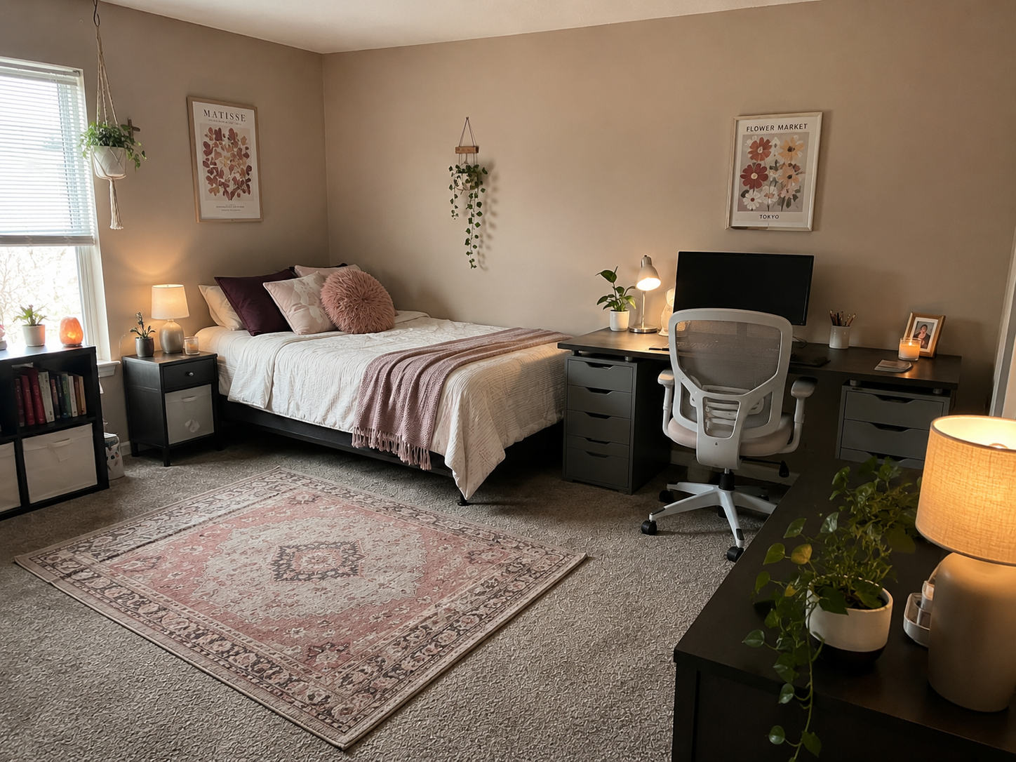 Redesigned bedroom with shoppable furniture